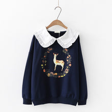 Load image into Gallery viewer, Merry Pretty Women Sweet Hoodies  Autumn Winter Long Sleeve Harajuku Sweatshirts  Dear Printed Christmas Hoodies Pullovers
