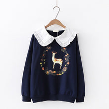 Load image into Gallery viewer, Merry Pretty Women Sweet Hoodies  Autumn Winter Long Sleeve Harajuku Sweatshirts  Dear Printed Christmas Hoodies Pullovers
