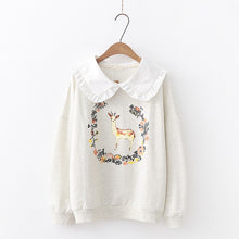 Load image into Gallery viewer, Merry Pretty Women Sweet Hoodies  Autumn Winter Long Sleeve Harajuku Sweatshirts  Dear Printed Christmas Hoodies Pullovers
