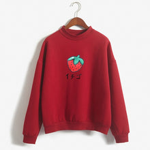 Load image into Gallery viewer, Japan Sweet Style Strawberry Graphic Sweatshirt and Pullover Women Spring Korea Fashion Loose Women Kpop Sweatshirt Tops Tumblr

