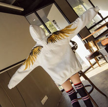 Load image into Gallery viewer, Wings Embroidered with Cap Hoodie Clothes Female Lovers Tide Fashion Brand Student Bf Wind Fashion Hooded Sweatshirts Hoodies
