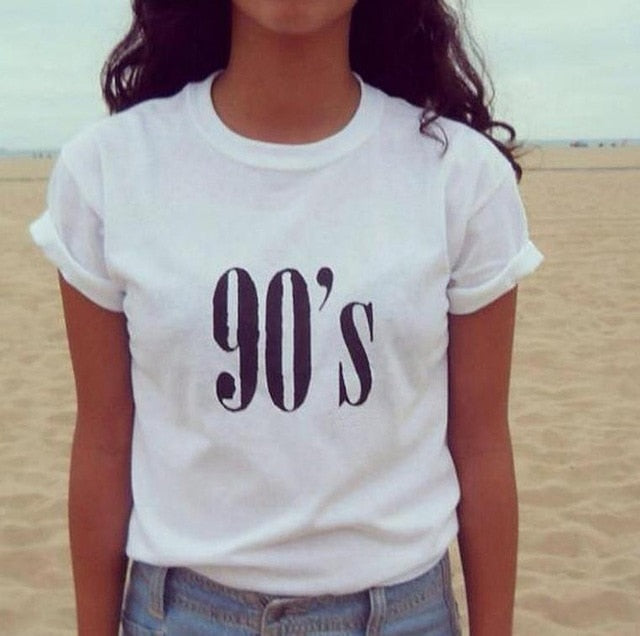 2019 New Harajuku Summer Girl Gang Print Short Sleeve O-neck T-shirts Women Plus Size XS-2XL Girl Gift Women's Tops Tshirts